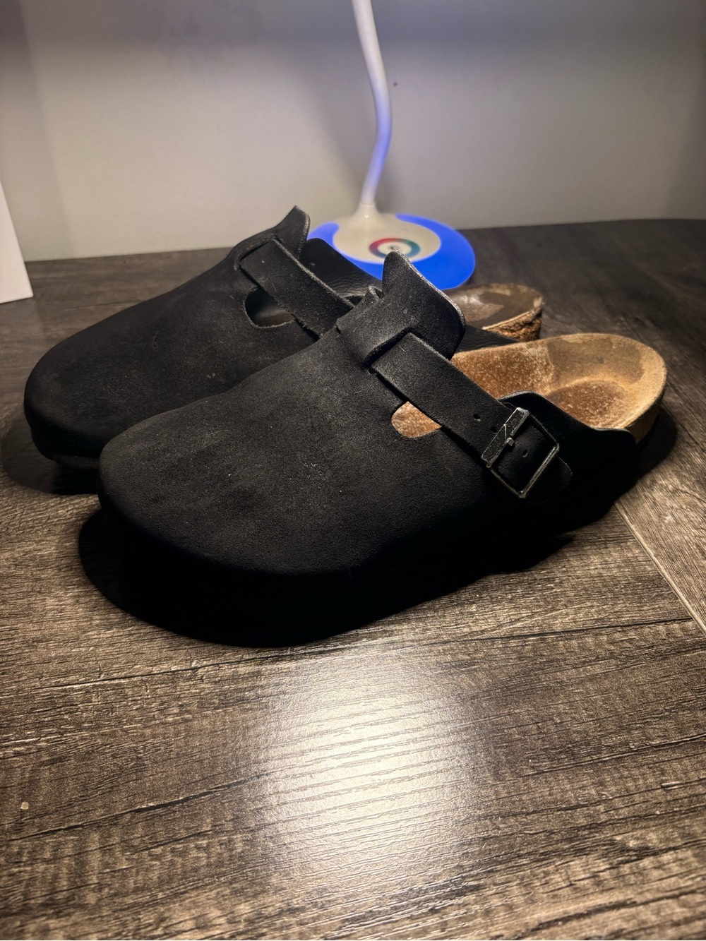 Birkenstock Black Suede Clogs